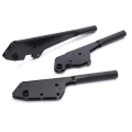 OEM black powder coated sheet metal press braking part as per the design